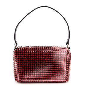 Alexander Wang Red Mesh Crystal Rhinestone Bag